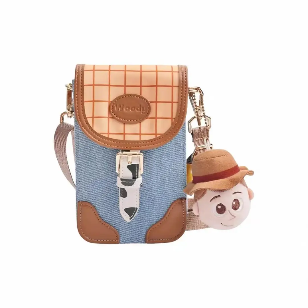 Disney Genuine Toy Story 5 Buzz Lightyear and Jessie Plush Toy Crossbody Woody Backpack Doll