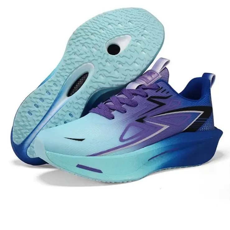 New Foreign Trade Model 2026 Breathable Ice Silk Running Shoes, Ultra-Light Shock-Absorbing Racing Shoes, Non-Slip Racing Running Shoes for Couples, Trendy for Students - Image 6