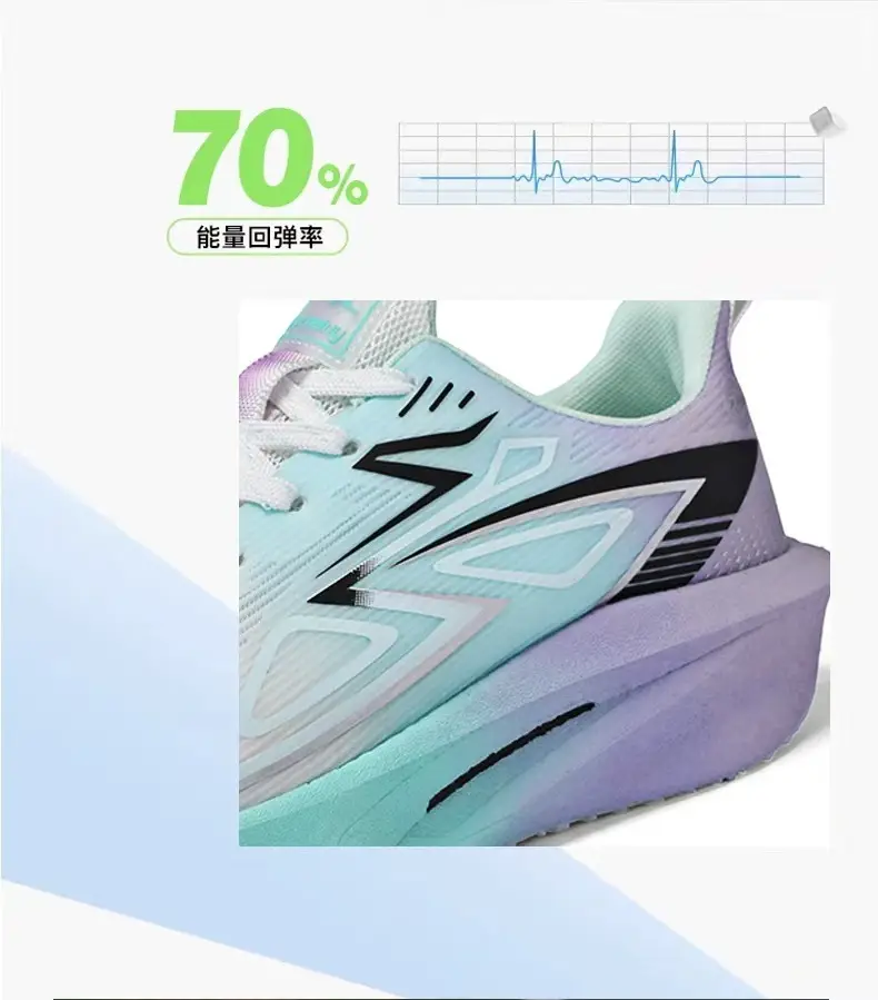 New Foreign Trade Model 2026 Breathable Ice Silk Running Shoes, Ultra-Light Shock-Absorbing Racing Shoes, Non-Slip Racing Running Shoes for Couples, Trendy for Students — feature 6