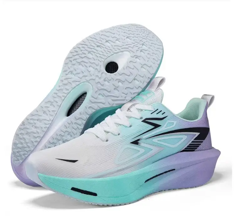 New Foreign Trade Model 2026 Breathable Ice Silk Running Shoes, Ultra-Light Shock-Absorbing Racing Shoes, Non-Slip Racing Running Shoes for Couples, Trendy for Students — feature 8