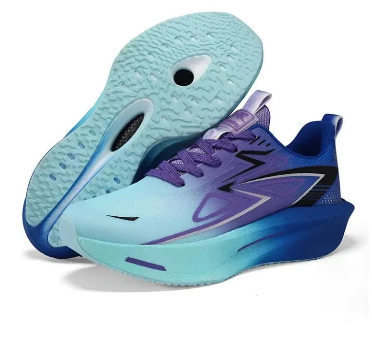 New Foreign Trade Model 2026 Breathable Ice Silk Running Shoes, Ultra-Light Shock-Absorbing Racing Shoes, Non-Slip Racing Running Shoes for Couples, Trendy for Students - Image 3