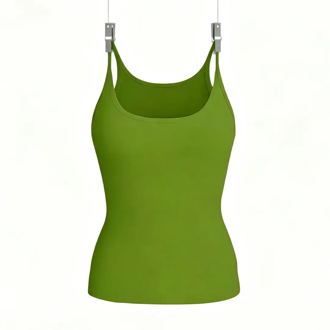 Authentic Pastel-Colored Woven Camisole Top, Tight-Fitting Inner Wear, Sexy Backless Tube Top, Basic Spaghetti Strap Tank Top