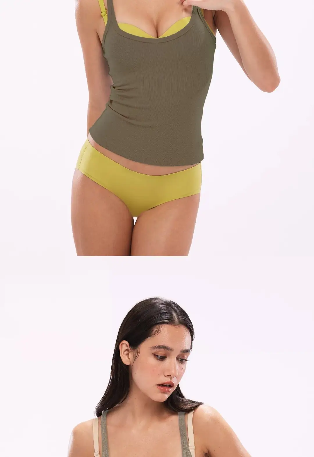 Authentic Pastel-Colored Woven Camisole Top, Tight-Fitting Inner Wear, Sexy Backless Tube Top, Basic Spaghetti Strap Tank Top — feature 23