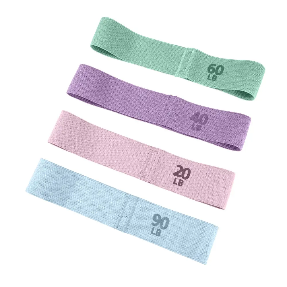 Yoga Knitted Elastic Band Fitness Resistance Band Resistance Circle Strength Training Poundage Stretching Loop Knitted Band - Image 9