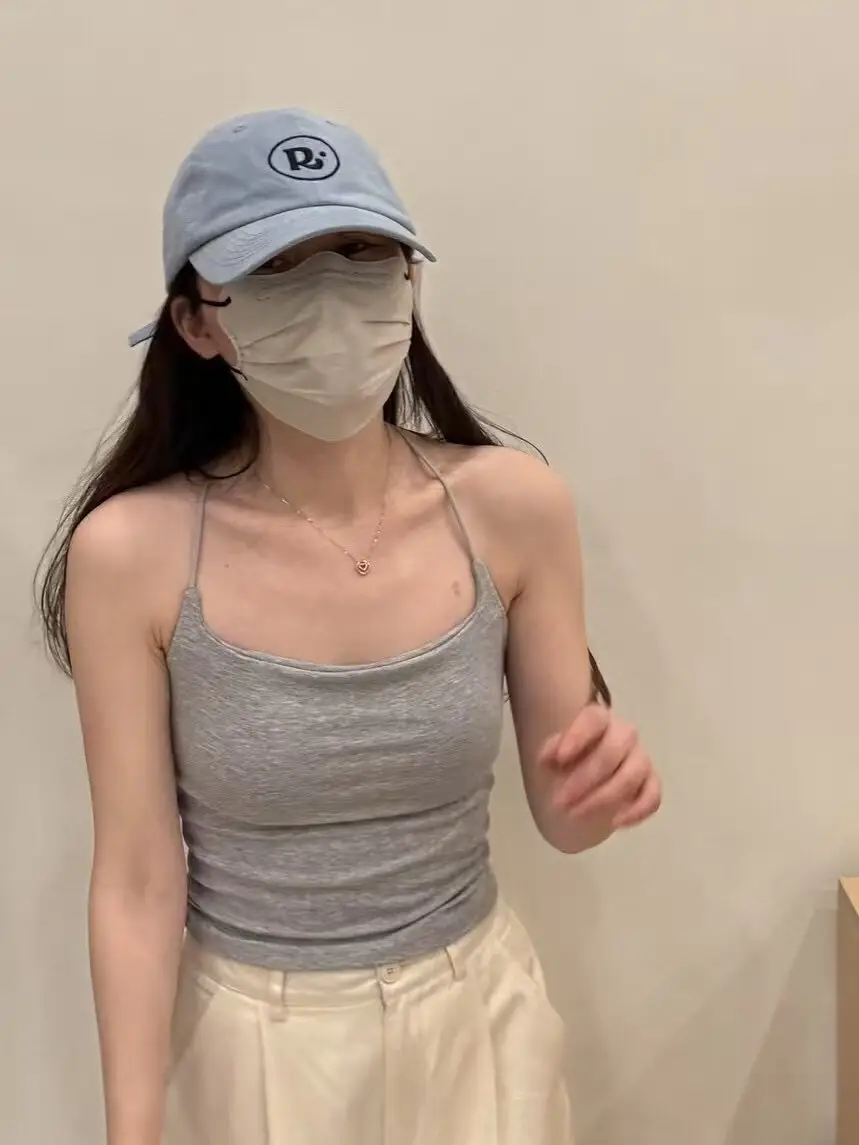Purely Sexy Style Polka Dot Camisole with Chest Pads for Girls, Summer Top with Thin Straps and Racerback Design — feature 15