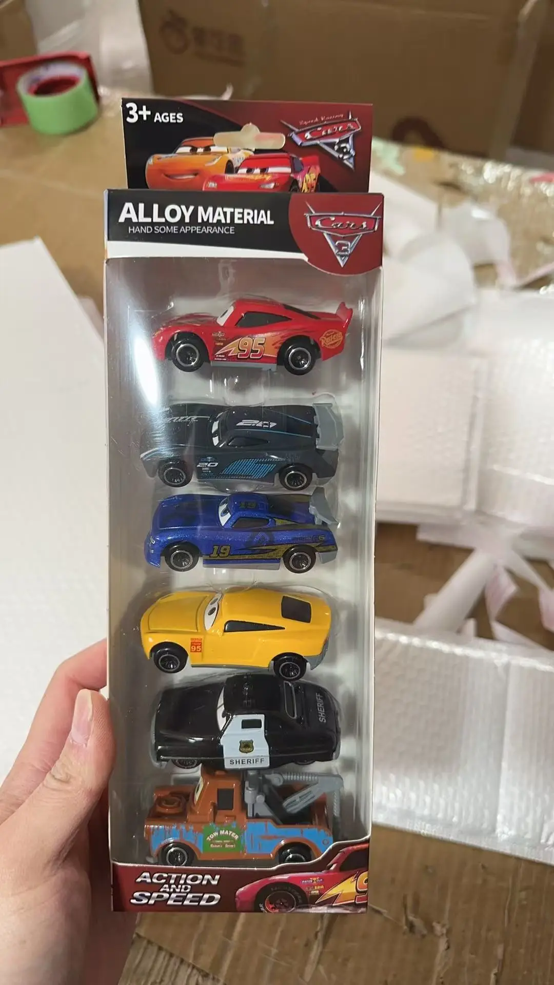 Cars Alloy Car Model Toy Gift Box Set Lightning Mcqueen Children's Boys Gift