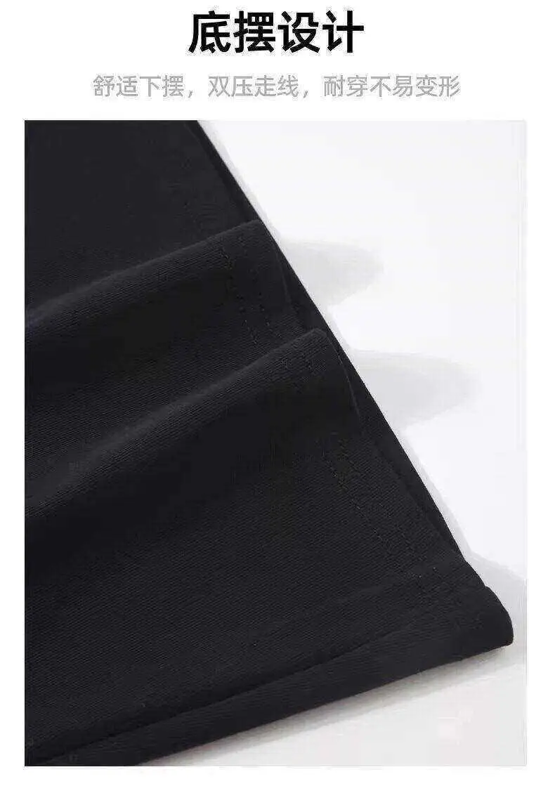 Black Round Neck Short-Sleeved T-Shirt Slim Fit Waist-Cinching Tight-Fitting Right-Shoulder Top for Women 2026 Summer Simple and Versatile Outfit — feature 10