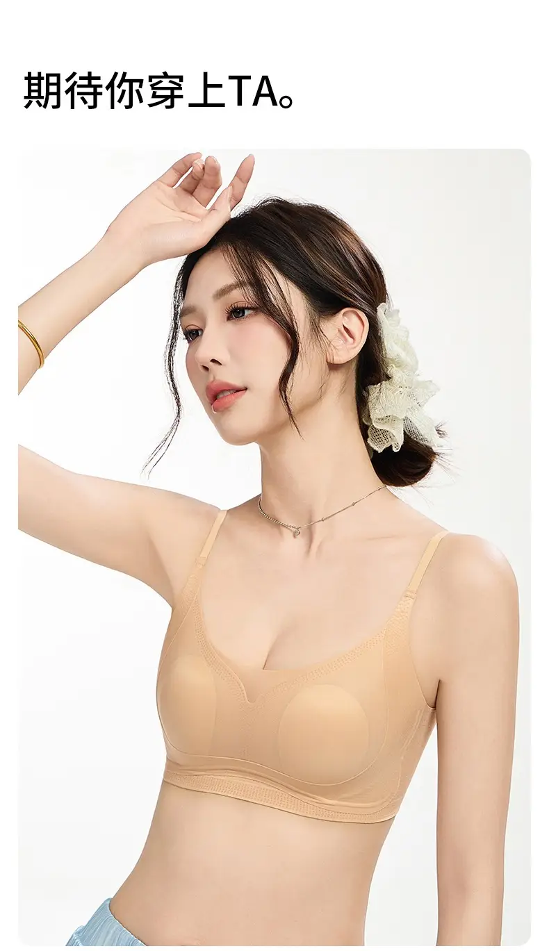 Invisible Bra for Women with Large U-Shaped Back, Thin Straps, Minimizes Large Bust, Ultra-Thin Seamless Bra for Summer — feature 21