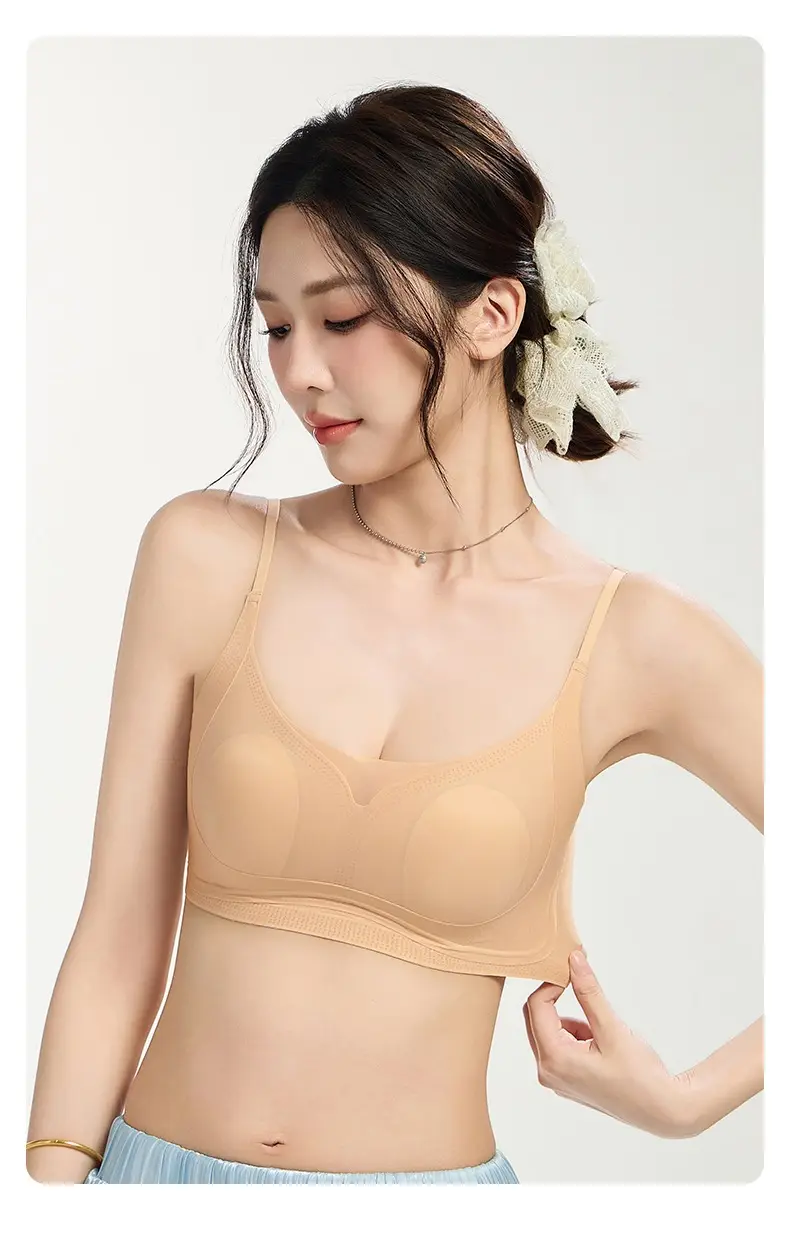 Invisible Bra for Women with Large U-Shaped Back, Thin Straps, Minimizes Large Bust, Ultra-Thin Seamless Bra for Summer — feature 22