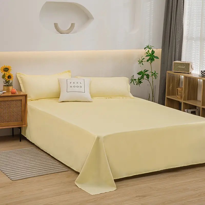 Flash Sale Simple Dark Gray and Light Gray Bed Sheet for Single Dormitory, Instant Retail with Certificate of Conformity