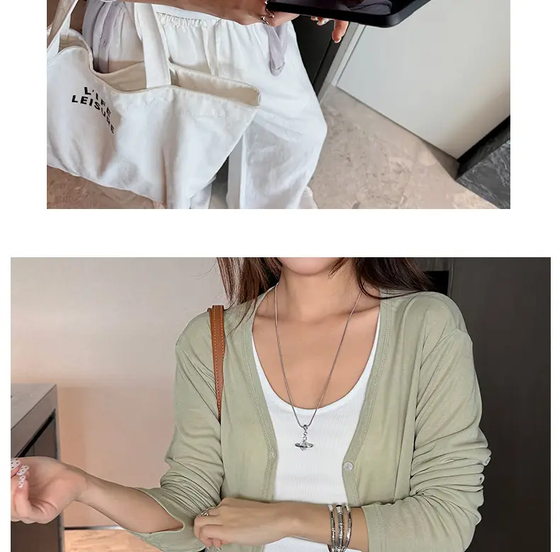 Tencel Lyocell Sun-Protective Knit Cardigan for Women, Summer Long-Sleeve Thin Outerwear, Air Conditioning Shirt, Simple Versatile Jacket — feature 17