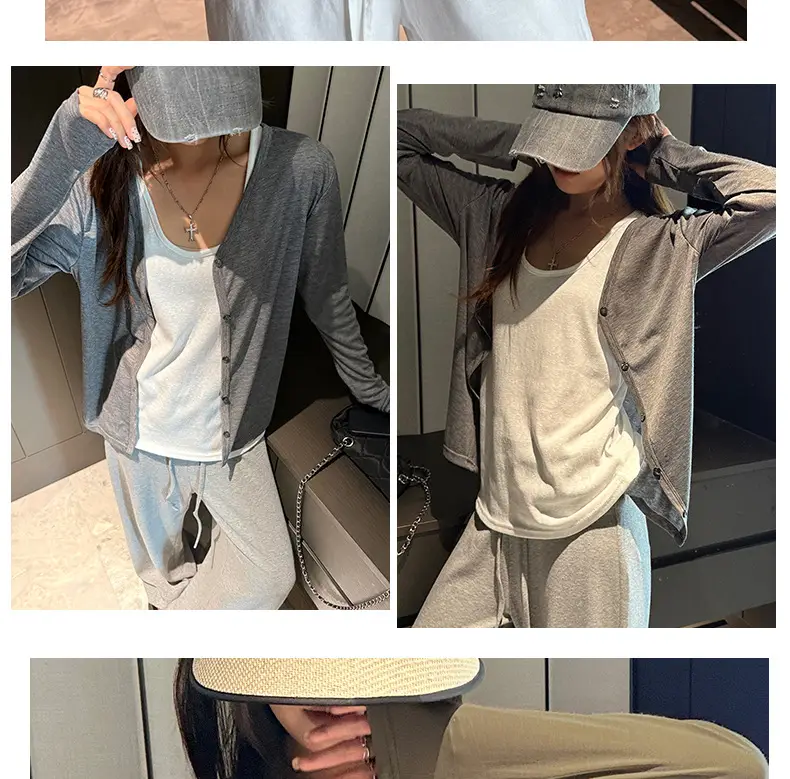 Tencel Lyocell Sun-Protective Knit Cardigan for Women, Summer Long-Sleeve Thin Outerwear, Air Conditioning Shirt, Simple Versatile Jacket — feature 22