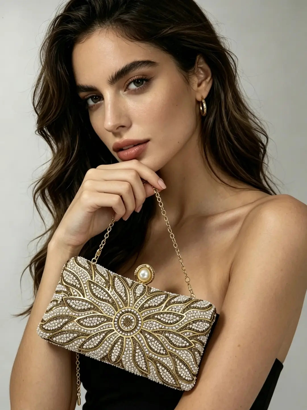 Tk Amazon Temu Popular Small Bag Fashion Women's Pearl Clutch Bag Crossbody Bag Dress Evening Bag Fashion Bag — feature 11
