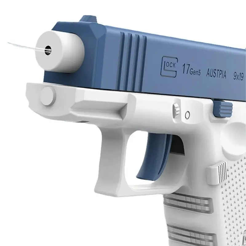 Manual Continuous-Firing Water Gun with Linkage Return-To-Recoil Mechanism, Stress-Relieving Children's Water Toy with Powerful Force, a Must-Have for Swimming Pools and Beach Play