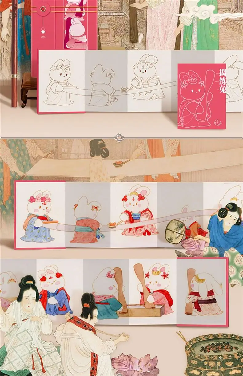 Feile Bird Watercolor Line Drawing Set: Elegant Pocket Art Supplies for Coloring Jiangshan Landscape Paintings, Plants, and the Forbidden City — feature 39