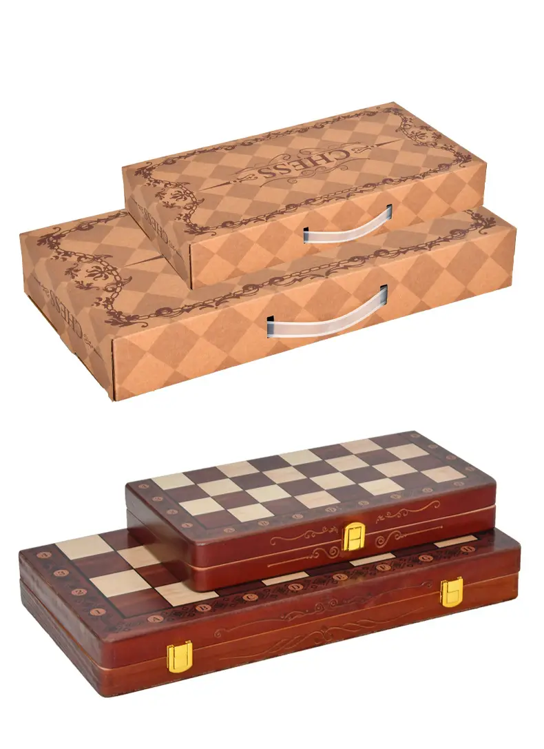 Factory Direct Sales Cross-Border Magnetic Portable Three-In-One Chess, Checkers, and Backgammon Educational Desktop Toys — feature 13