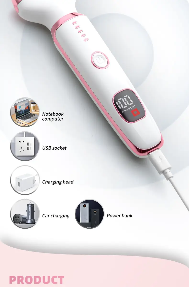 Five-In-One Hair Trimmer, Hair Removal, Body and Private Area Hair Removal, Private Clipper, Electric Shaver, Portable for Women — feature 6