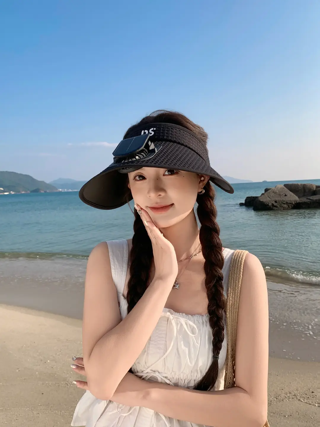 Solar-Powered Fan Hat with Fan, Sun Hat for Women, Uv Protection, Sun Protection Visor Hat, Face-Covering Sun Hat — feature 17