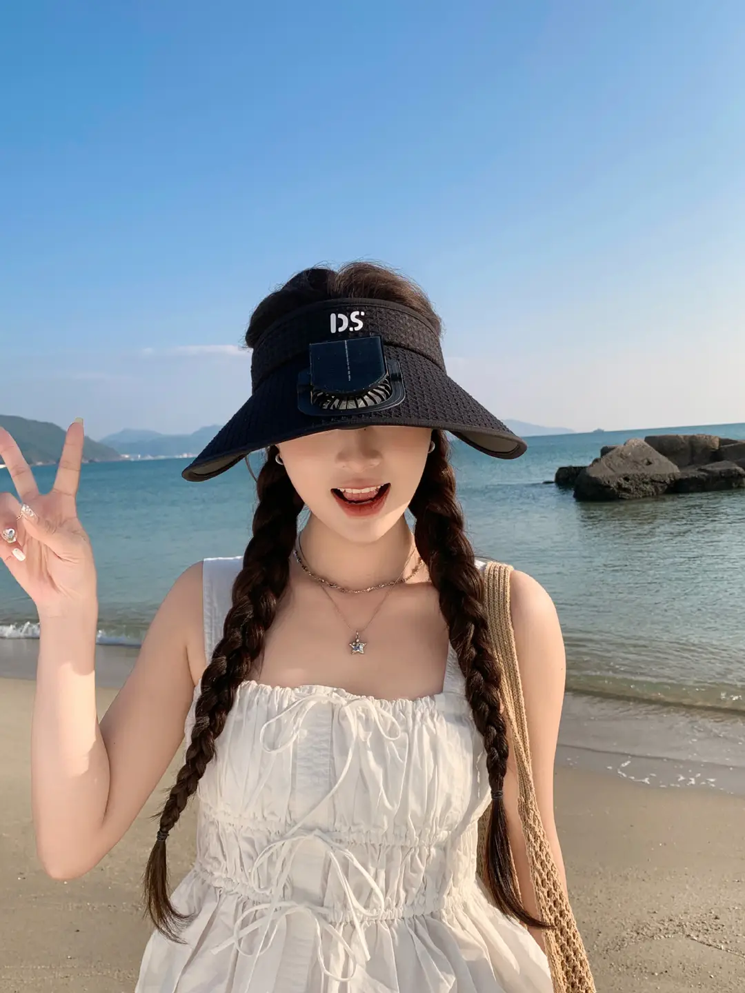 Solar-Powered Fan Hat with Fan, Sun Hat for Women, Uv Protection, Sun Protection Visor Hat, Face-Covering Sun Hat — feature 18