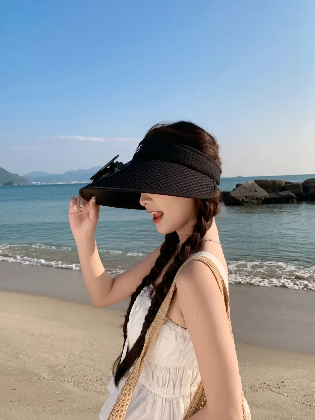 Solar-Powered Fan Hat with Fan, Sun Hat for Women, Uv Protection, Sun Protection Visor Hat, Face-Covering Sun Hat — feature 19