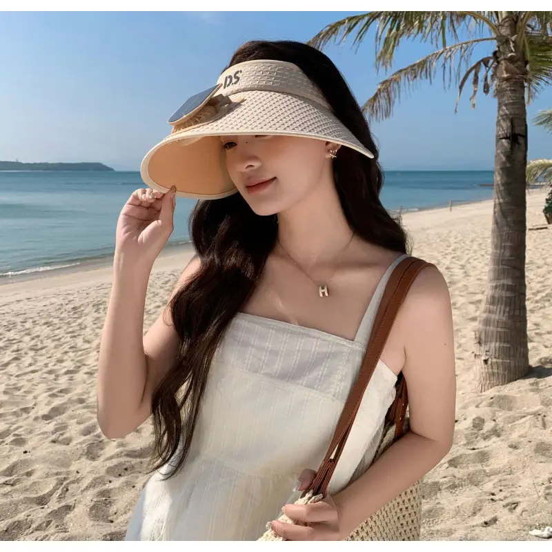 Solar-Powered Fan Hat with Fan, Sun Hat for Women, Uv Protection, Sun Protection Visor Hat, Face-Covering Sun Hat