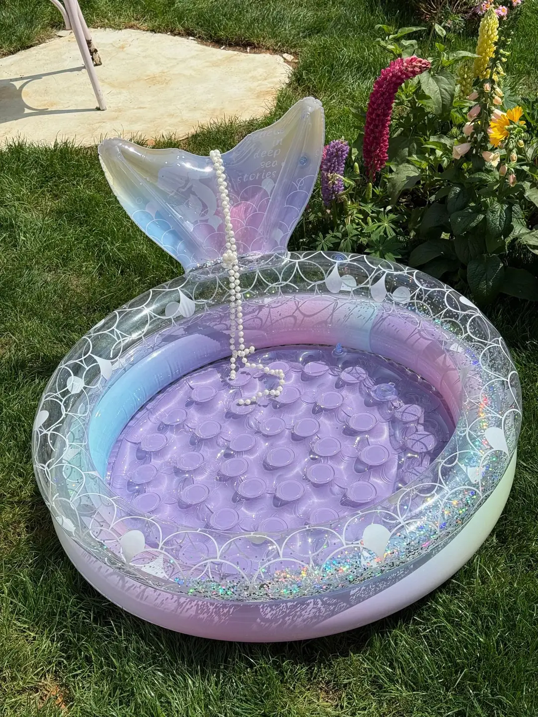 Dreamy Mermaid Pool, Inflatable Swimming Pool, Thickened Home-Use Summer Baby Round Ocean Ball Pool — feature 26