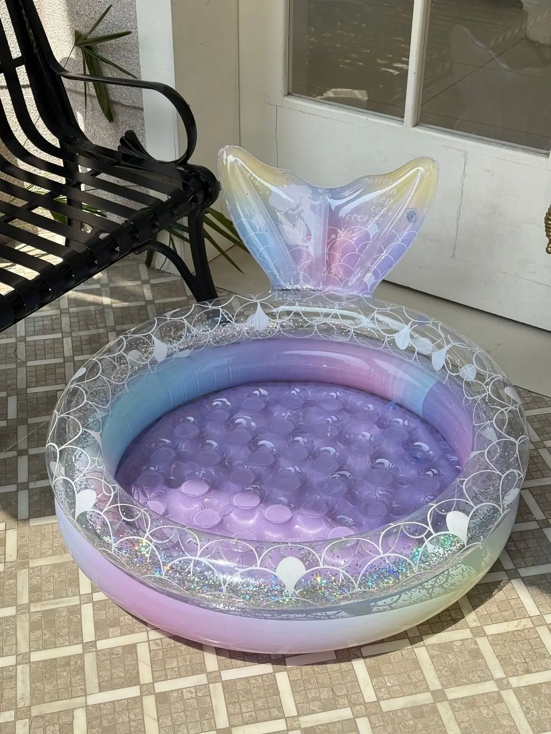 Dreamy Mermaid Pool, Inflatable Swimming Pool, Thickened Home-Use Summer Baby Round Ocean Ball Pool — feature 34