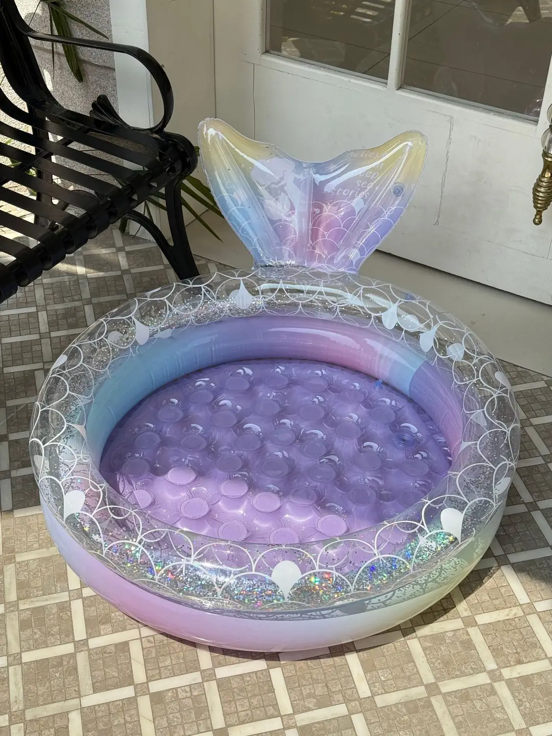 Dreamy Mermaid Pool, Inflatable Swimming Pool, Thickened Home-Use Summer Baby Round Ocean Ball Pool — feature 35