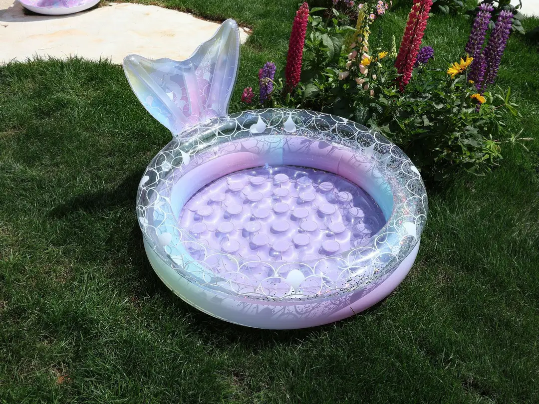 Dreamy Mermaid Pool, Inflatable Swimming Pool, Thickened Home-Use Summer Baby Round Ocean Ball Pool — feature 6
