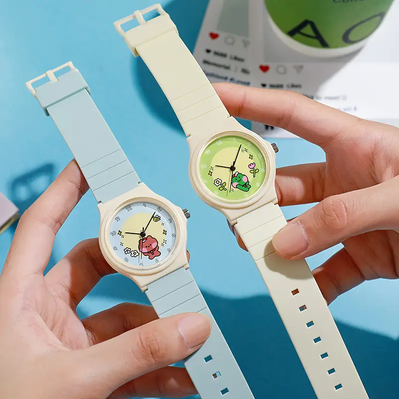 In-Stock Wholesale Dropshipping Simple Children's Student Watches Sports Foreign Trade Cross-Border Watches New Quartz Watches Analog Style