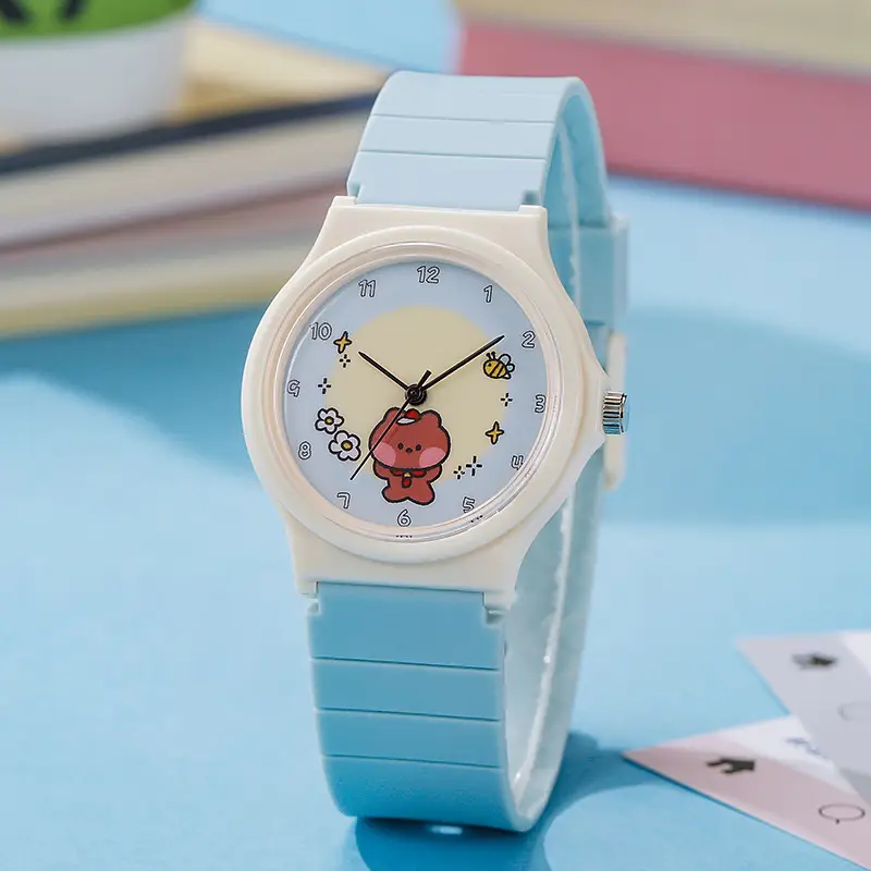 In-Stock Wholesale Dropshipping Simple Children's Student Watches Sports Foreign Trade Cross-Border Watches New Quartz Watches Analog Style