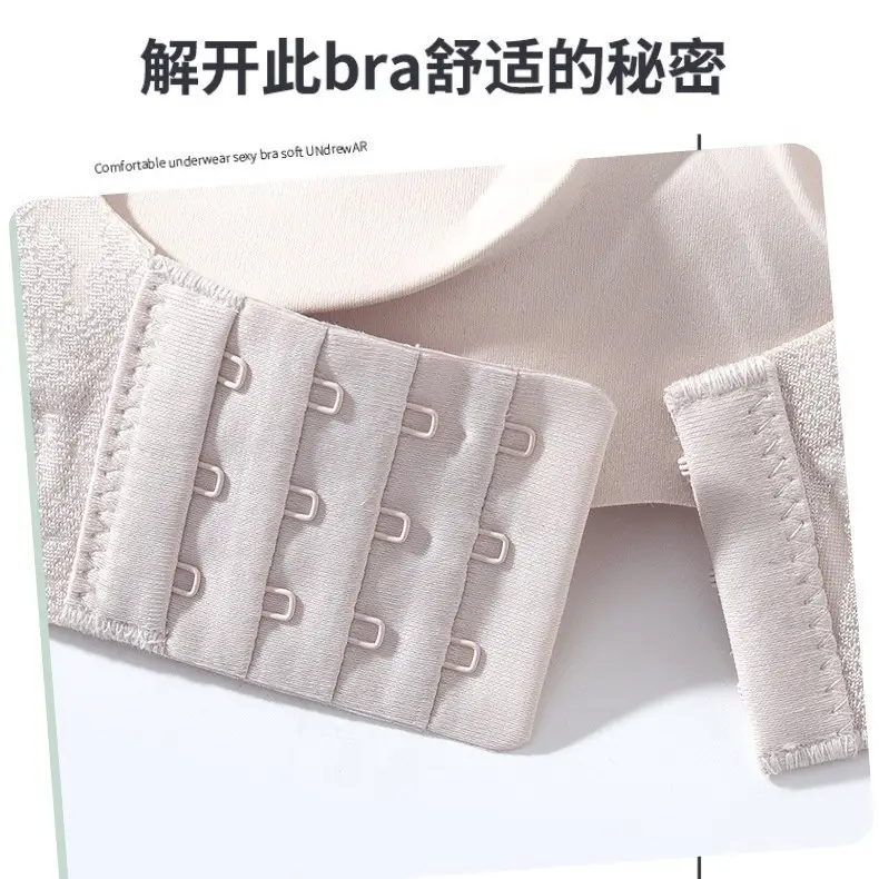 Spring and Summer Jelly Soft Support Lifting Bra, Seamless, Soft and Skin-Friendly, Small Chest Gathering, Side Breast Reduction, Wireless Bra
