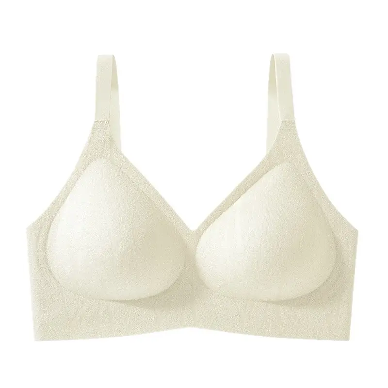 Spring and Summer Jelly Soft Support Lifting Bra, Seamless, Soft and Skin-Friendly, Small Chest Gathering, Side Breast Reduction, Wireless Bra