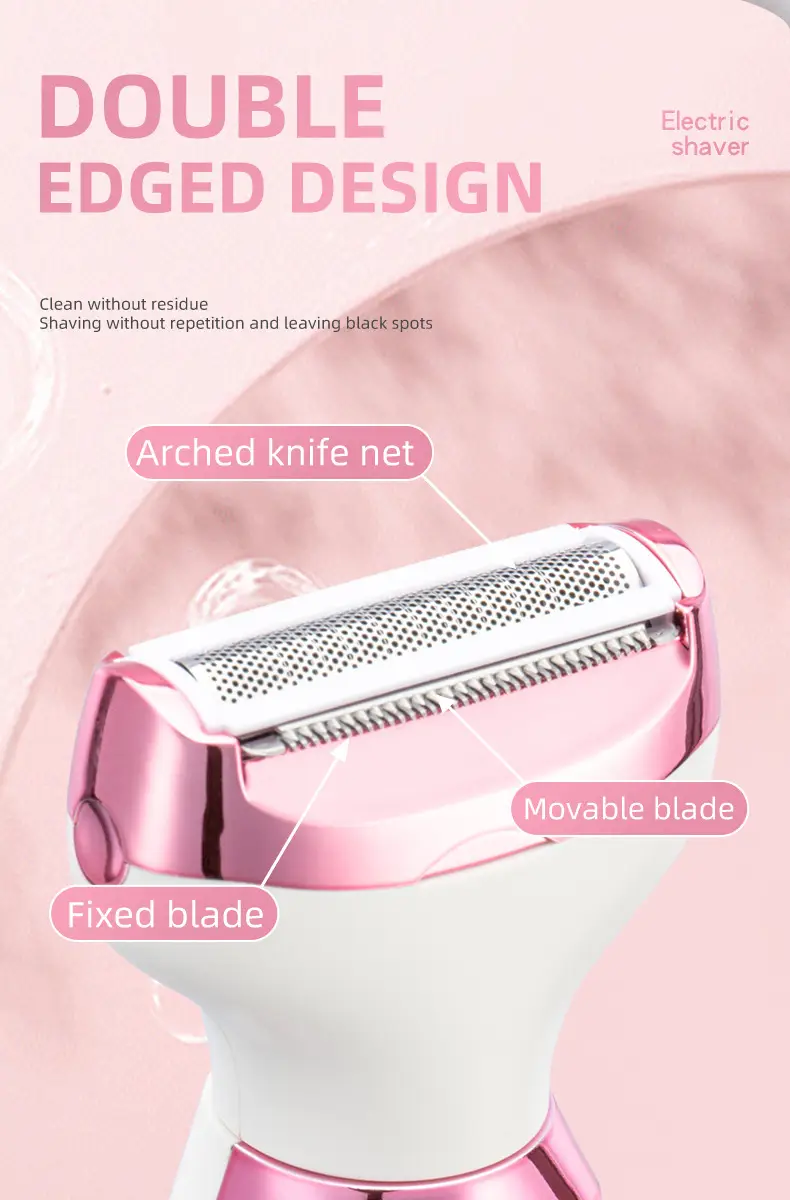 Five-In-One Hair Trimmer, Hair Removal, Body Hair Removal, Private Hair Trimmer, Electric Shaver, Portable for Women — feature 5