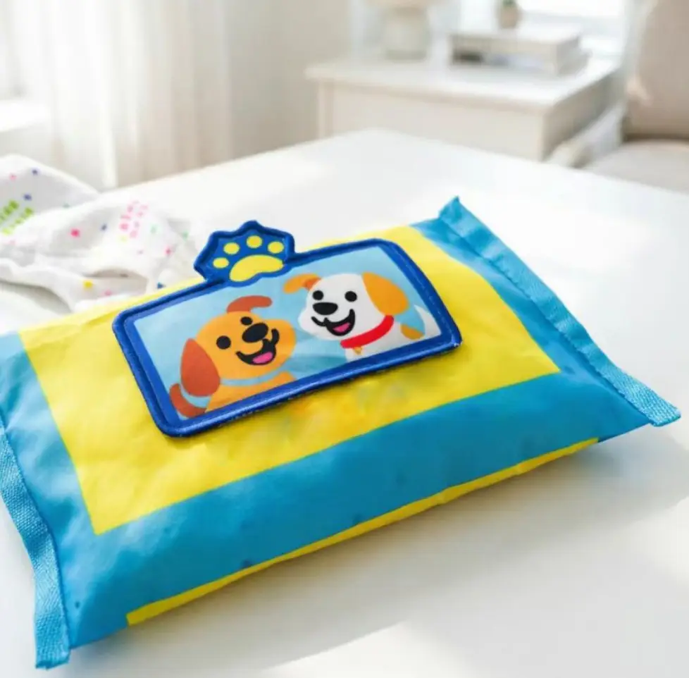 Pet Wet Wipes Toy for Dogs, Boredom-Relief, Teeth-Grinding, Educational, Food-Hiding Gadget, Realistic Tissue Paper Toy — feature 4
