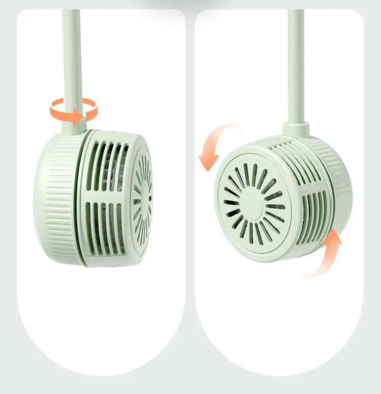 Neck-Hanging Small Fan USB Rechargeable Silent Children's Foldable Portable Bladeless Neck Fan — feature 11