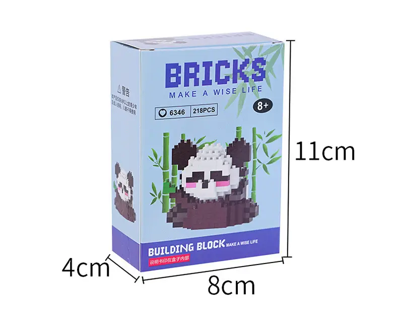 Compatible with Lego Panda Building Blocks, Micro-Particle Educational Puzzle Cartoon Figures, Children's Toys, Small Gifts, Blind Box Wholesale — feature 10