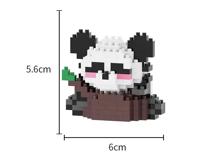 Compatible with Lego Panda Building Blocks, Micro-Particle Educational Puzzle Cartoon Figures, Children's Toys, Small Gifts, Blind Box Wholesale — feature 11