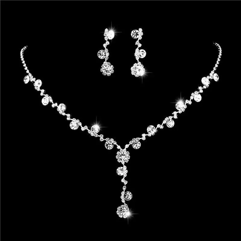 Cross-Border European and American Jewelry Sets, Bridal Necklaces and Earrings, Fashionable and High-End Jewelry, Versatile Clavicle Chain Accessories — feature 11