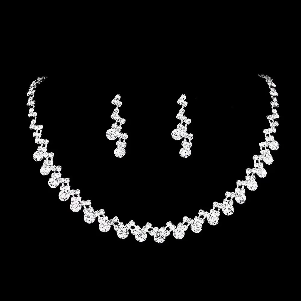 Cross-Border European and American Jewelry Sets, Bridal Necklaces and Earrings, Fashionable and High-End Jewelry, Versatile Clavicle Chain Accessories — feature 12