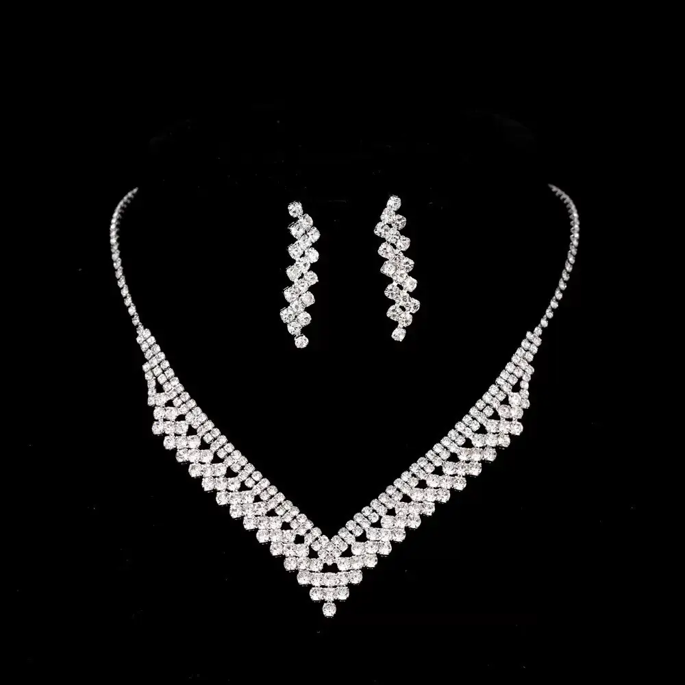 Cross-Border European and American Jewelry Sets, Bridal Necklaces and Earrings, Fashionable and High-End Jewelry, Versatile Clavicle Chain Accessories — feature 13