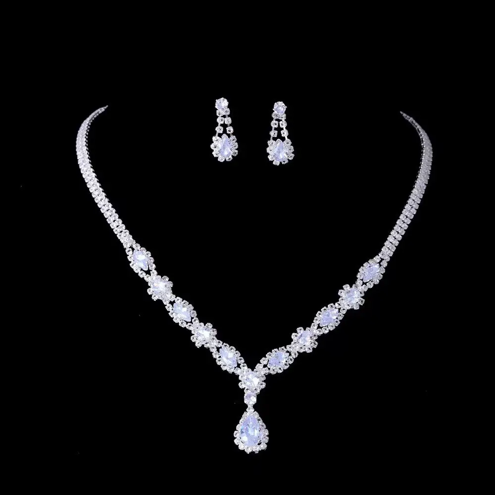 Cross-Border European and American Jewelry Sets, Bridal Necklaces and Earrings, Fashionable and High-End Jewelry, Versatile Clavicle Chain Accessories — feature 6