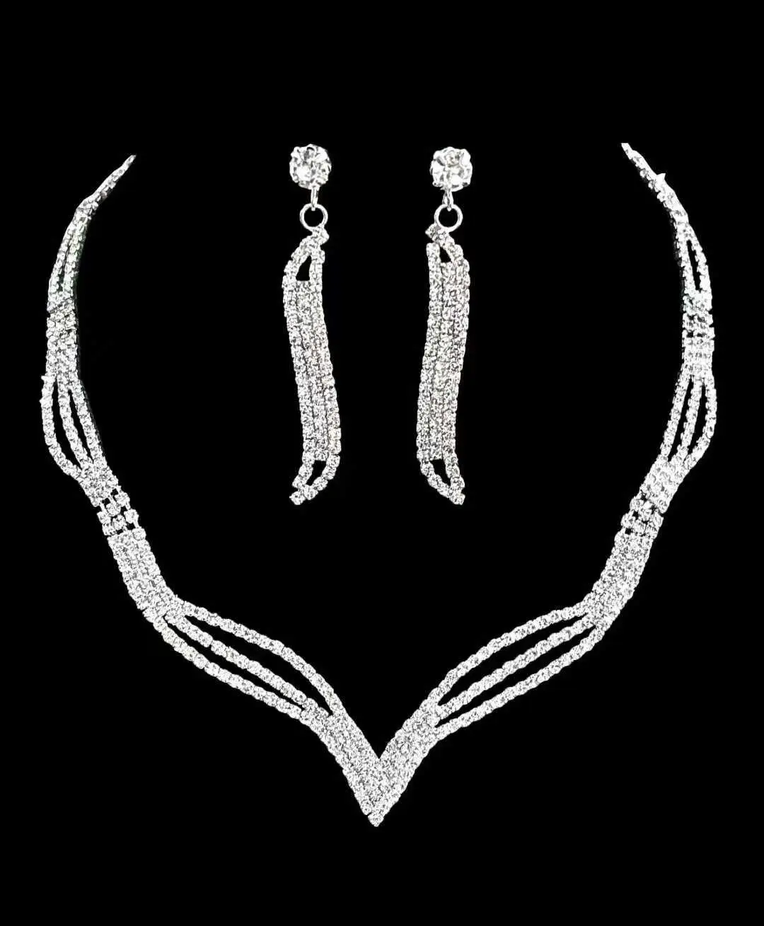 Cross-Border European and American Jewelry Sets, Bridal Necklaces and Earrings, Fashionable and High-End Jewelry, Versatile Clavicle Chain Accessories — feature 9