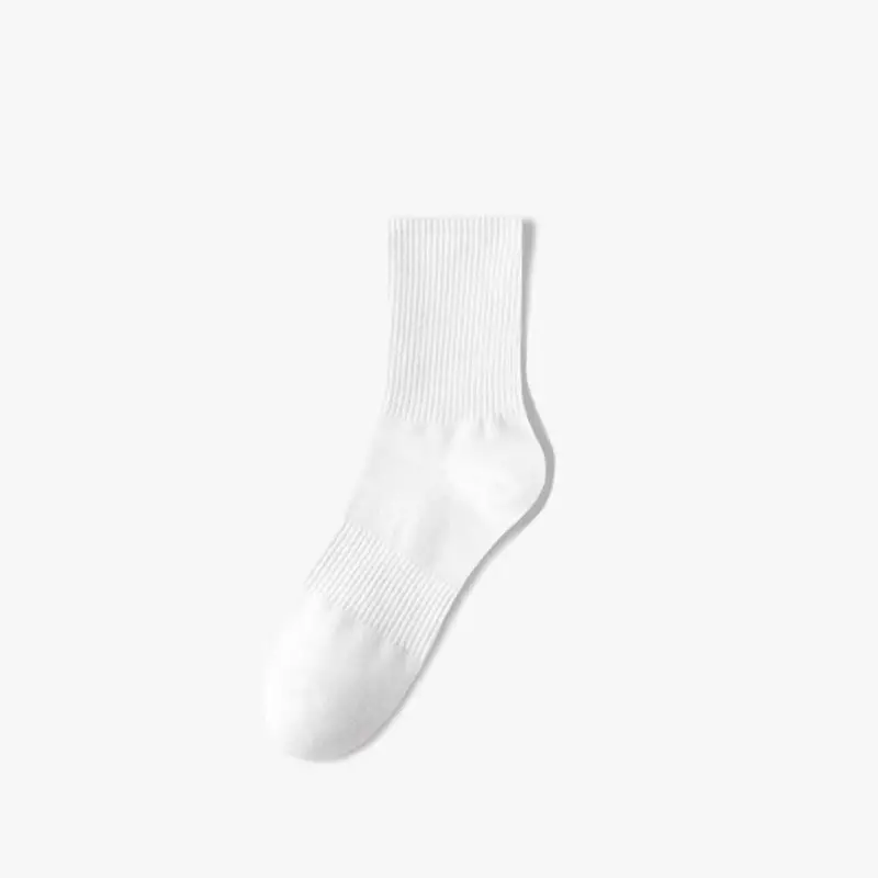 Men's Socks Are Simple and Versatile, Solid Color Mid-Calf Socks, Spring and Autumn Anti-Odor Men's Socks, Autumn and Winter Business Formal Socks