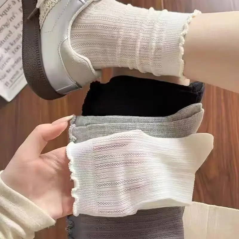 Men's Socks Are Simple and Versatile, Solid Color Mid-Calf Socks, Spring and Autumn Anti-Odor Men's Socks, Autumn and Winter Business Formal Socks