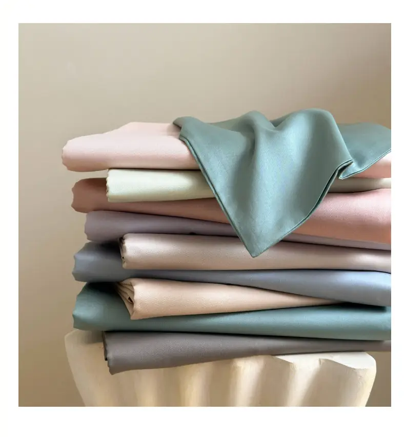 High-End 60-Count Long-Staple Cotton Pure Cotton Bed Sheet, Solid Color Pure Cotton Single-Piece Bed Cover, Soft and Silky Satin Series — feature 7