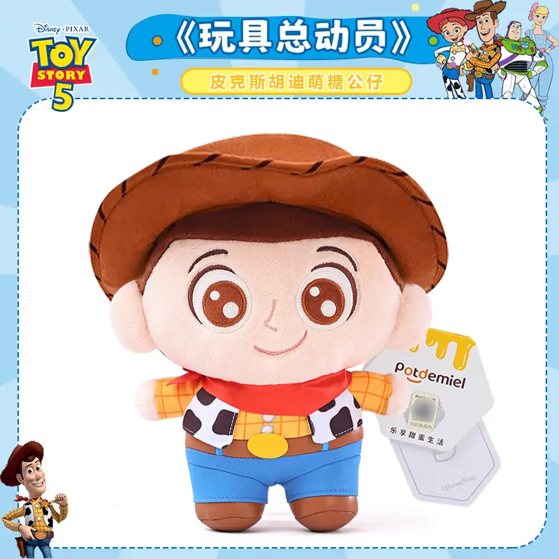 Authentic Disney Toy Story 5 Buzz Lightyear Woody Shepherdess Plush Doll Pendant Gift