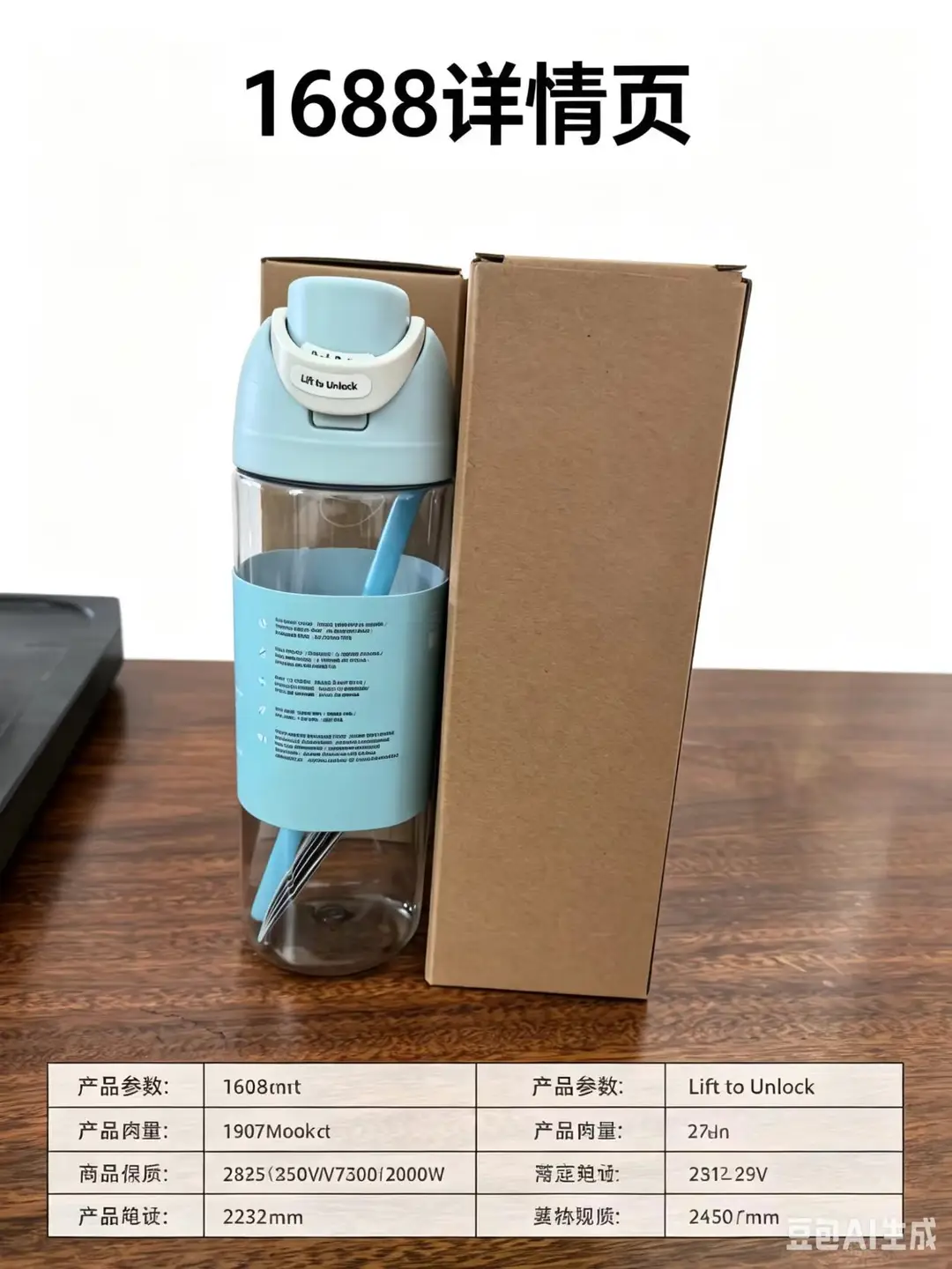 New Tritan Sports Water Cup, Portable Straw Cup, Large Capacity Leak-Proof Plastic Cup, Outdoor Car Cup — feature 12