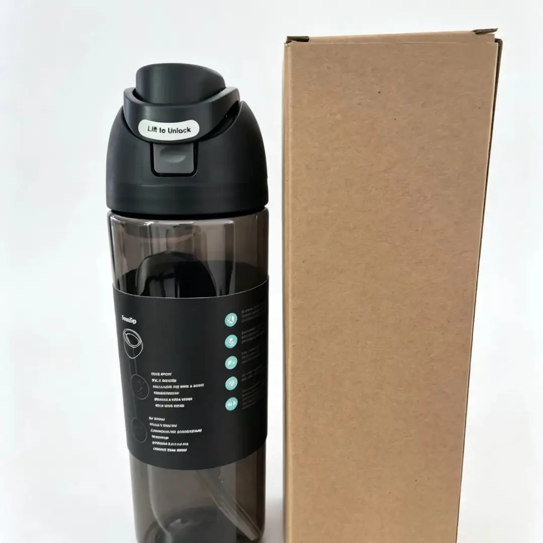 New Tritan Sports Water Cup, Portable Straw Cup, Large Capacity Leak-Proof Plastic Cup, Outdoor Car Cup