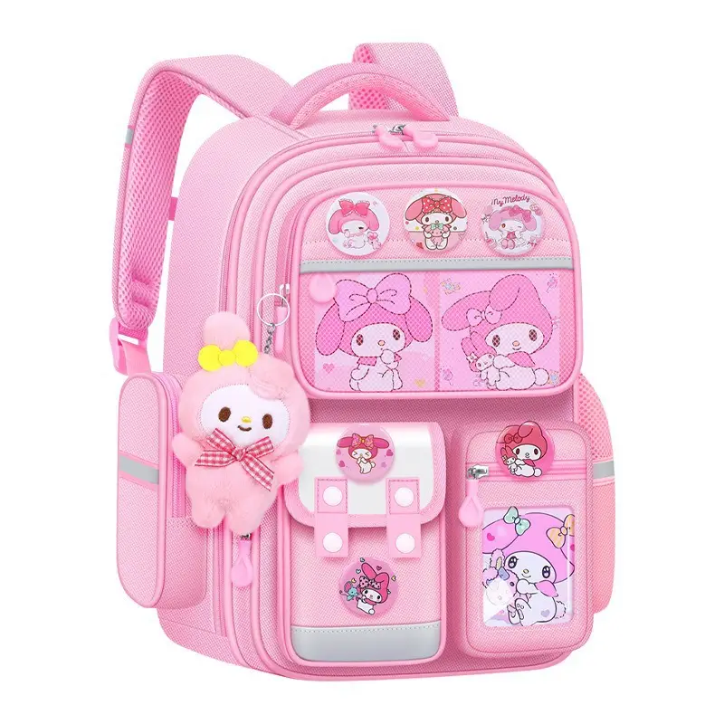 Schoolbags for Primary School Students, Boys and Girls in Grades 1, 2, and 6, Cartoon Spine-Protecting and Weight-Reducing Backpacks for Children Aged 6-12 Years Old